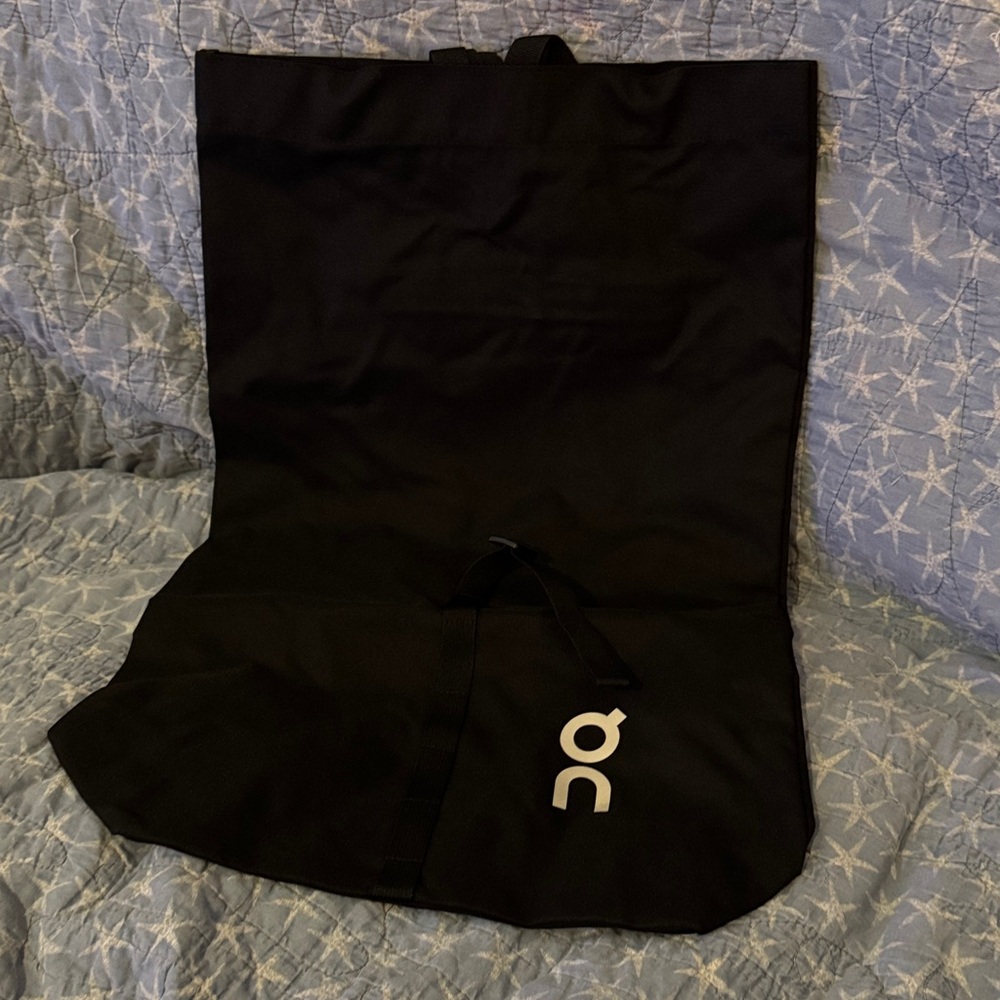 On Running Black Tote Bag with White Logo